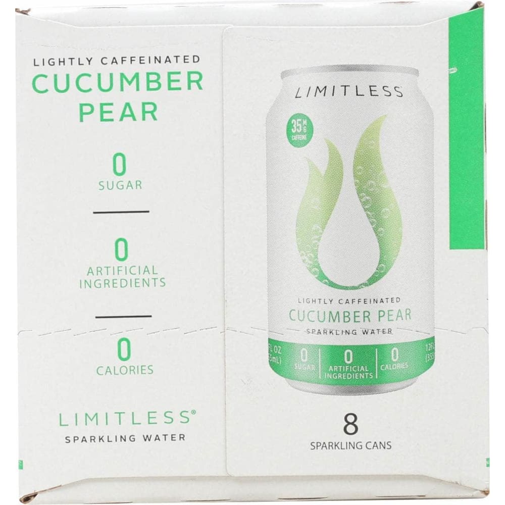 LIMITLESS Grocery > Beverages > Water > Sparkling Water LIMITLESS: Cucumber Pear Sparkling Water 8 Pk, 96 fo