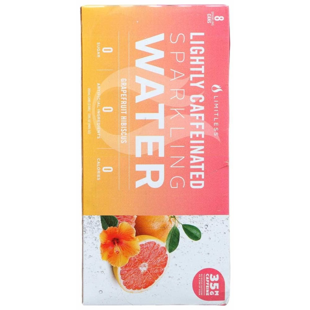 LIMITLESS Grocery > Beverages > Water > Sparkling Water LIMITLESS: Grapefruit Hibiscus Sparkling Water 8 Pk, 96 fo