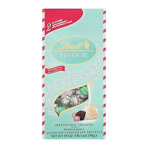 Lindor Holiday Peppermint Duo Bag 19 oz. - Home/Grocery/Candy/Chocolate/ - ShelHealth