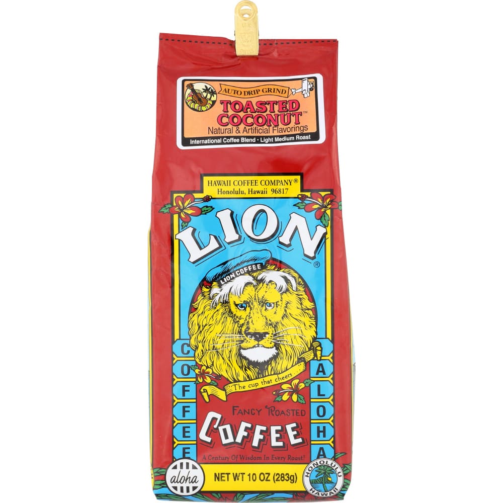 LION COFFEE: Coffee Toasted Coconut 10 oz (Pack of 2) - Grocery > Natural Snacks > Snacks - LION COFFEE
