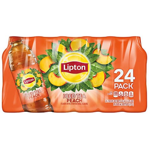 Lipton Peach Iced Tea 24 pk./16.9 oz. - Home/Grocery/Beverages/Tea & Hot Chocolate/ - Lipton
