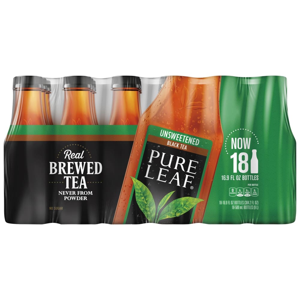 Lipton Pure Leaf Unsweetened Iced Black Tea 18 pk./16.9 oz. - Lipton