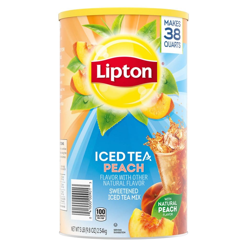 Lipton Sweetened Iced Tea Mix Peach (89.8 oz.) - Coffee Tea & Cocoa - Lipton Sweetened