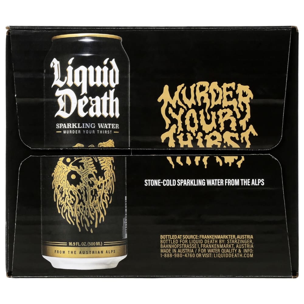LIQUID DEATH: Water Sparkling Mountain 202 fo - Grocery > Beverages > Water > Sparkling Water - Liquid Death