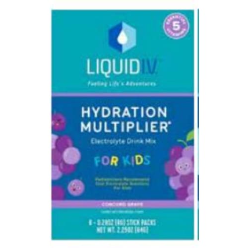 LIQUID I.V: Kids Concord Grape 8ct 2.25 oz (Pack of 2) - Vitamins & Supplements > Vitamins & Minerals - LIQUID I.V