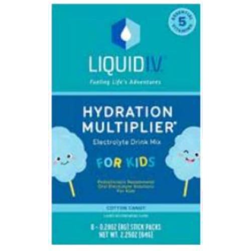 LIQUID I.V: Kids Cotton candy 8ct 2.25 oz (Pack of 2) - Vitamins & Supplements > Vitamins & Minerals - LIQUID I.V