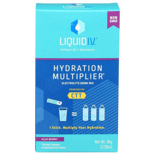 LIQUID I.V. LIQUID IV Hydration Acai Berry 6Pkt, 3.39 oz