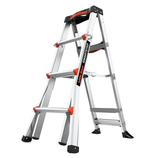 Little Giant Smart Step 4’-6’ Aluminum Ladder - Ladders & Stepstools - Little
