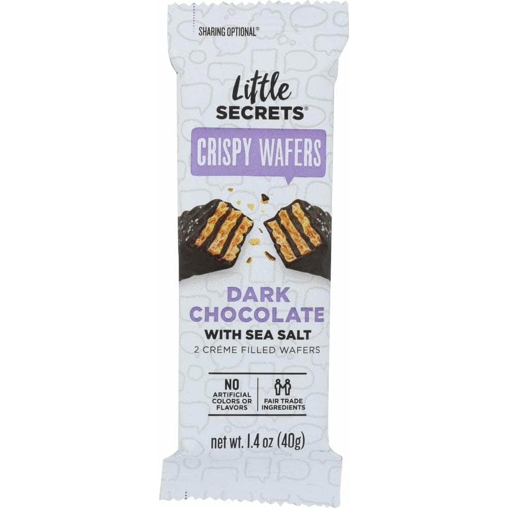 LITTLE SECRETS Little Secrets Dark Chocolate With Sea Salt Crispy Wafers, 1.4 Oz