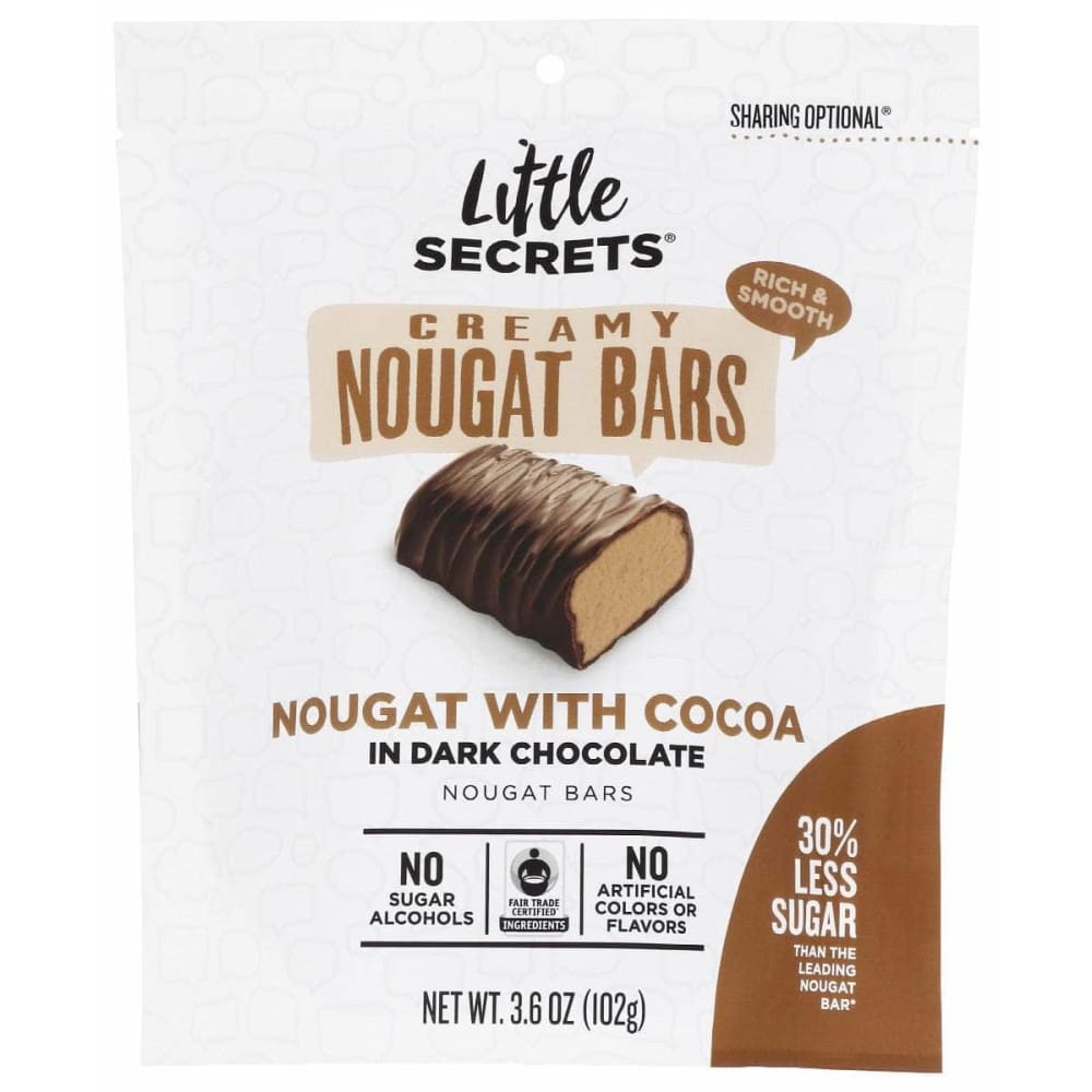 LITTLE SECRETS LLC Grocery > Chocolate, Desserts and Sweets > Chocolate LITTLE SECRETS LLC Bar Choc Drk Nougat, 3.6 oz