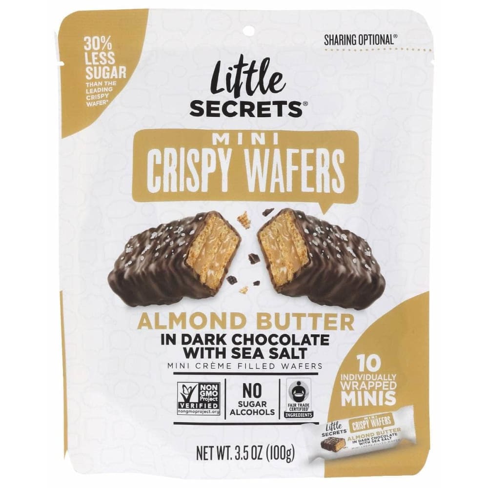 LITTLE SECRETS LLC LITTLE SECRETS LLC Wafer Drk Choc Almnd Btr, 3.5 oz
