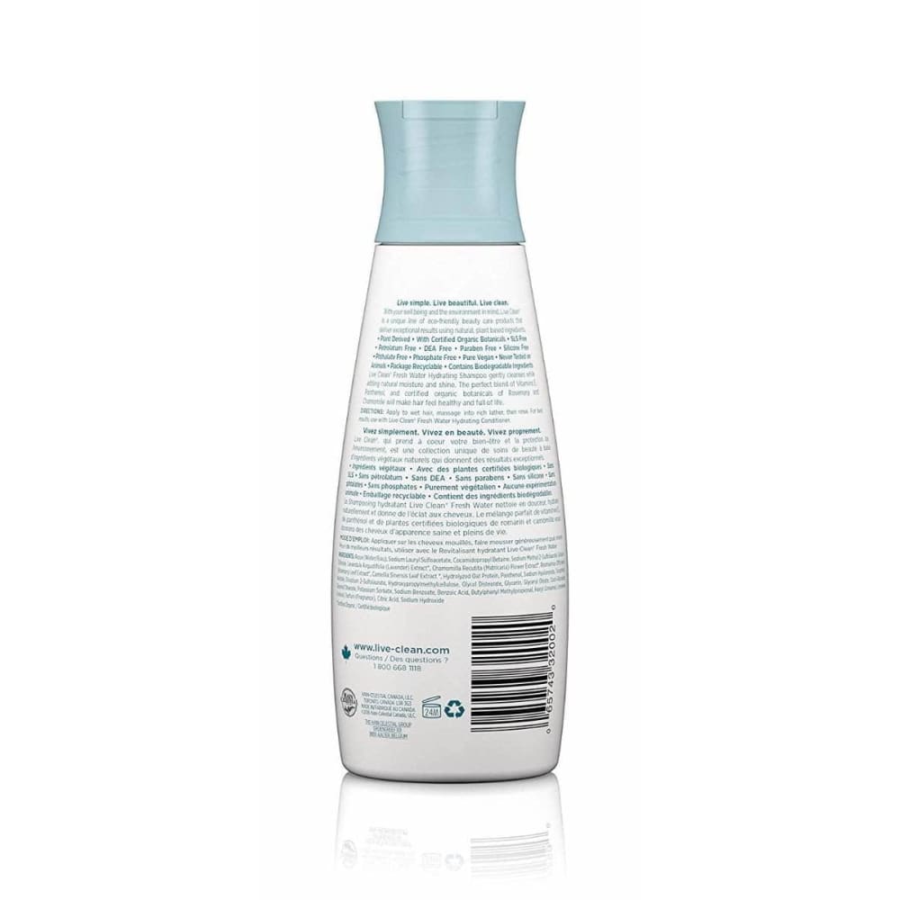 Live Clean Live Clean Shampoo Fresh Water, 12 oz