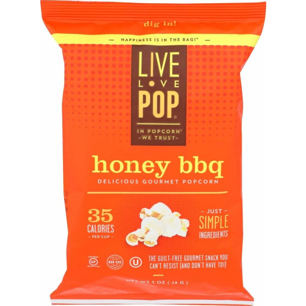 LIVE LOVE POP LIVE LOVE POP Honey Bbq Popcorn, 1 oz