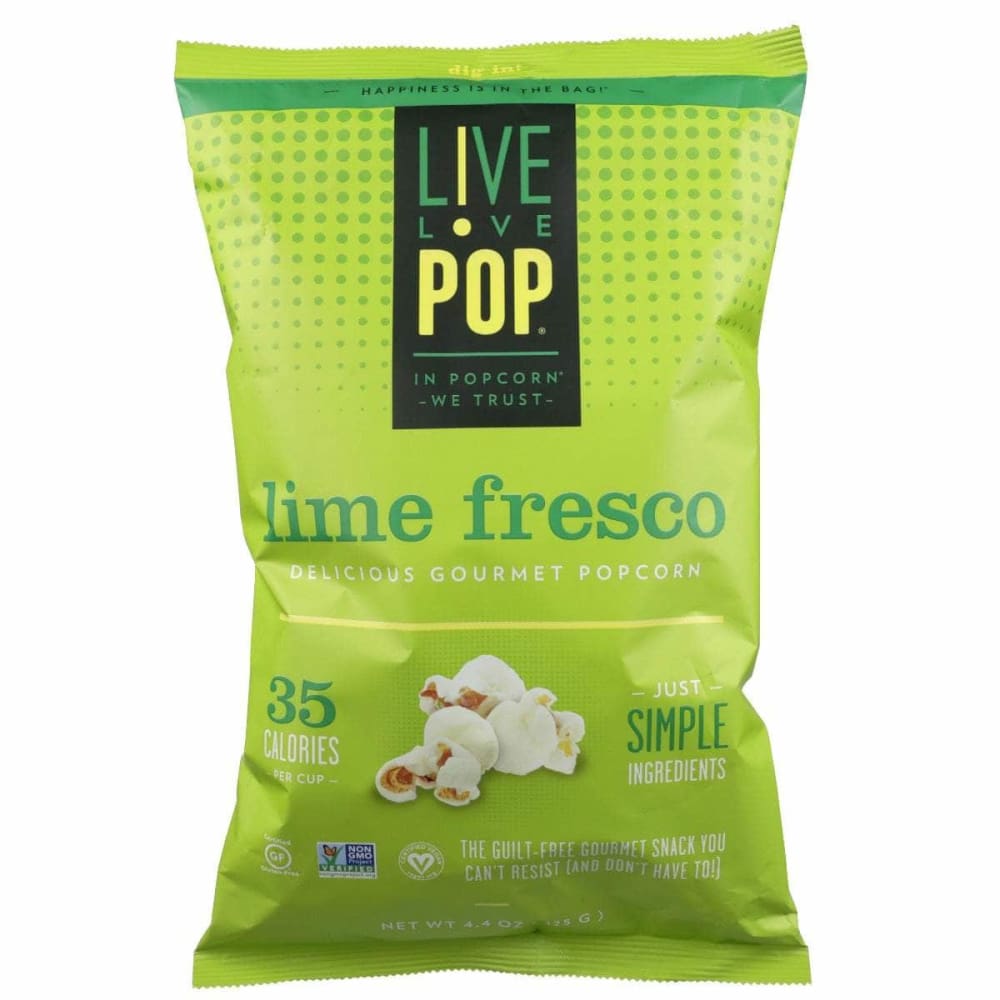 LIVE LOVE POP LIVE LOVE POP Popcorn Lime Fresco, 4.4 oz