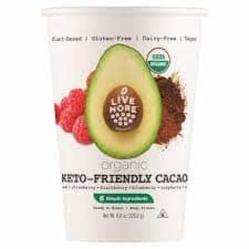 Live More Organics Grocery > Chocolate, Desserts and Sweets > Ice Cream & Frozen Desserts LIVE MORE ORGANICS: Smoothie Cup Avo Cacao, 8 oz