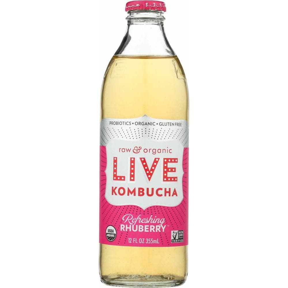 Live Soda Live Refreshing Rhuberry Kombucha, 12 oz