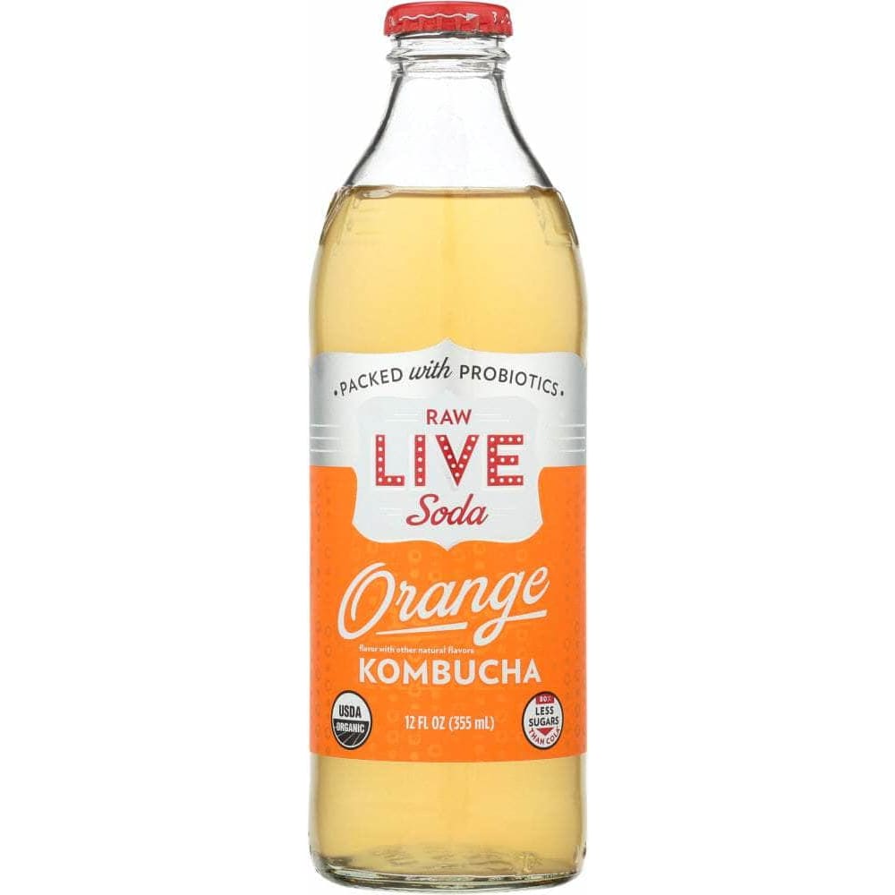 Live Soda Live Soda Orange Kombucha, 12 oz