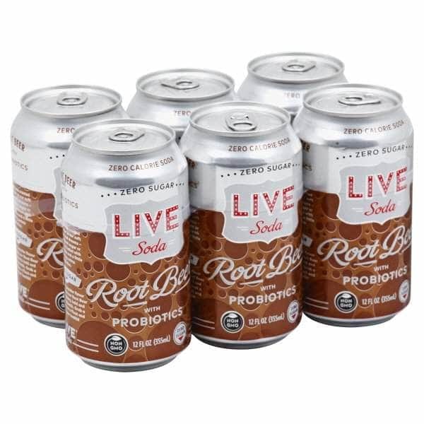 LIVE SODA LIVE SODA Soda Live Root Beer 6Pk, 72 fo