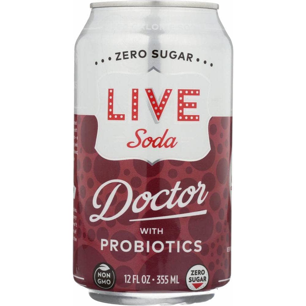 Live Soda Live Soda Zero Calorie Soda Doctor 6-12oz, 72 oz