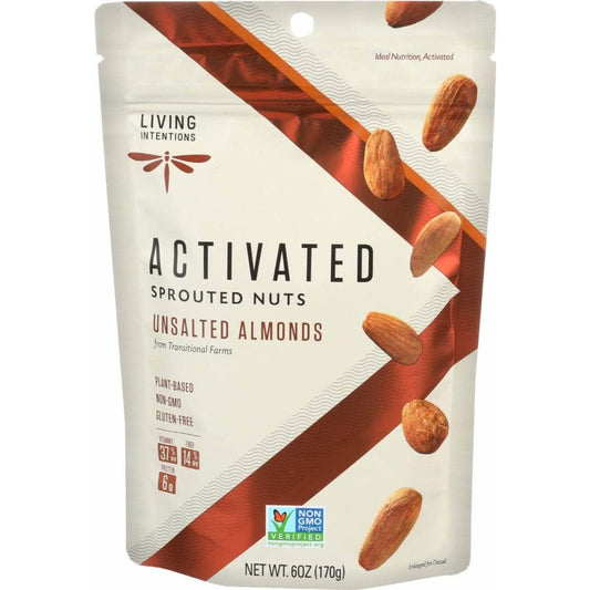 LIVING INTENTIONS LIVING INTENTIONS Unsalted Almonds, 6 oz