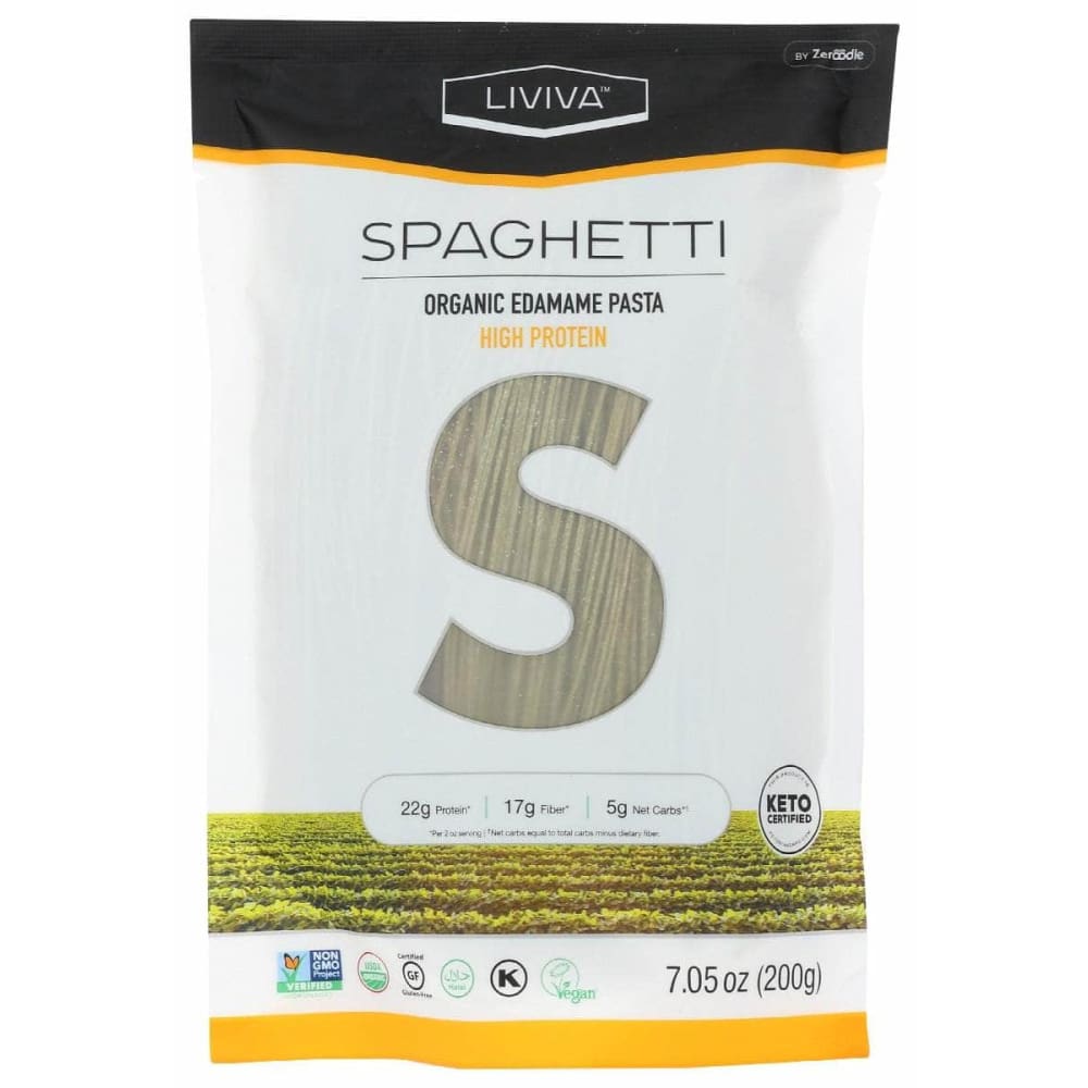LIVIVA Grocery > Meal Ingredients > Noodles & Pasta LIVIVA: Organic Edamame Spaghetti, 7.05 oz