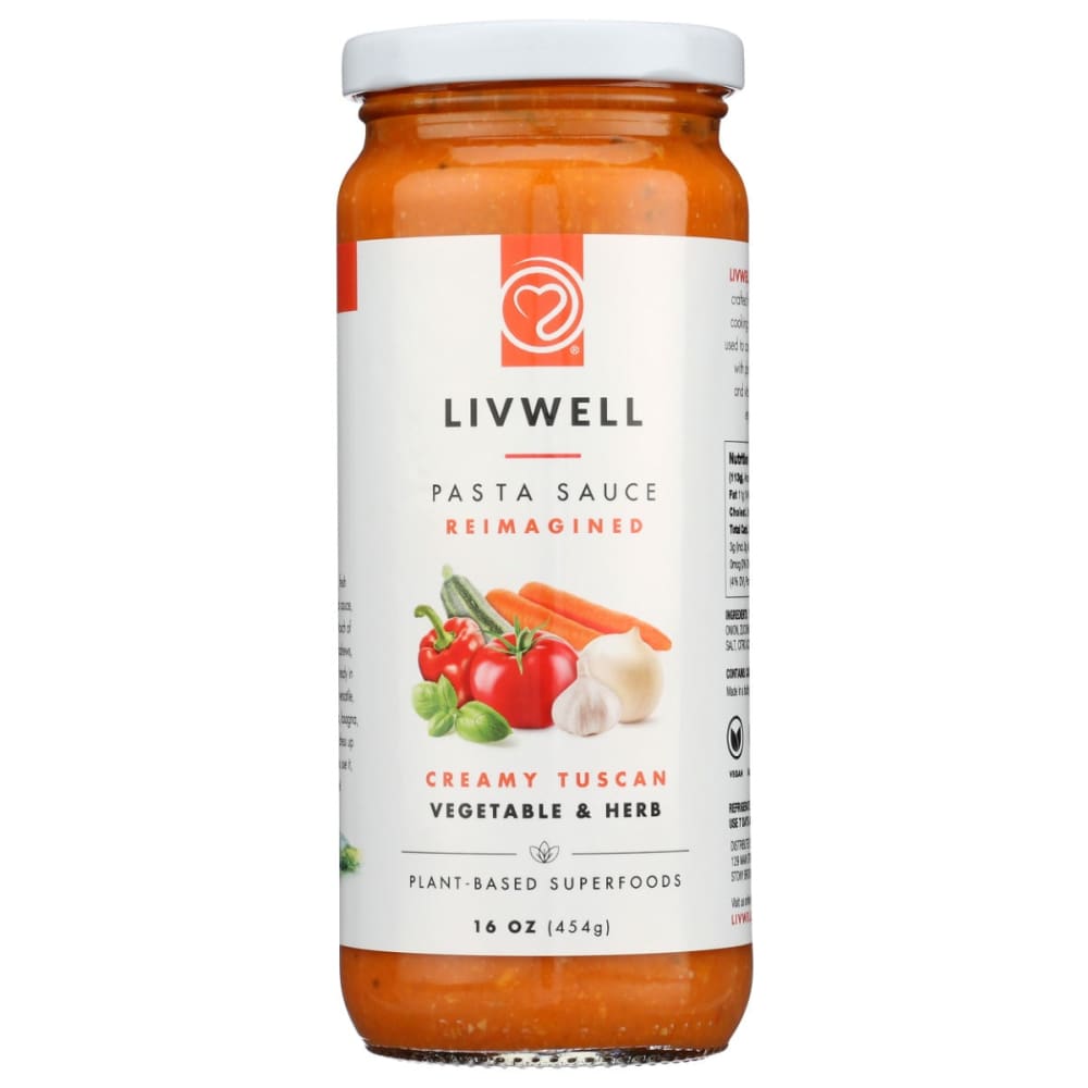 LIVWELL FOODS: Creamy Tuscan Vegetable and Herb Sauce 16 oz (Pack of 2) - Grocery > Meal Ingredients > Sauces - LIVWELL FOODS