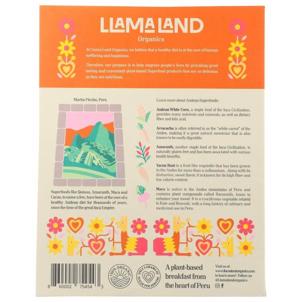 LLAMALAND ORGANICS Llamaland Organics Cereal Andes Superflakes, 7.1 Oz