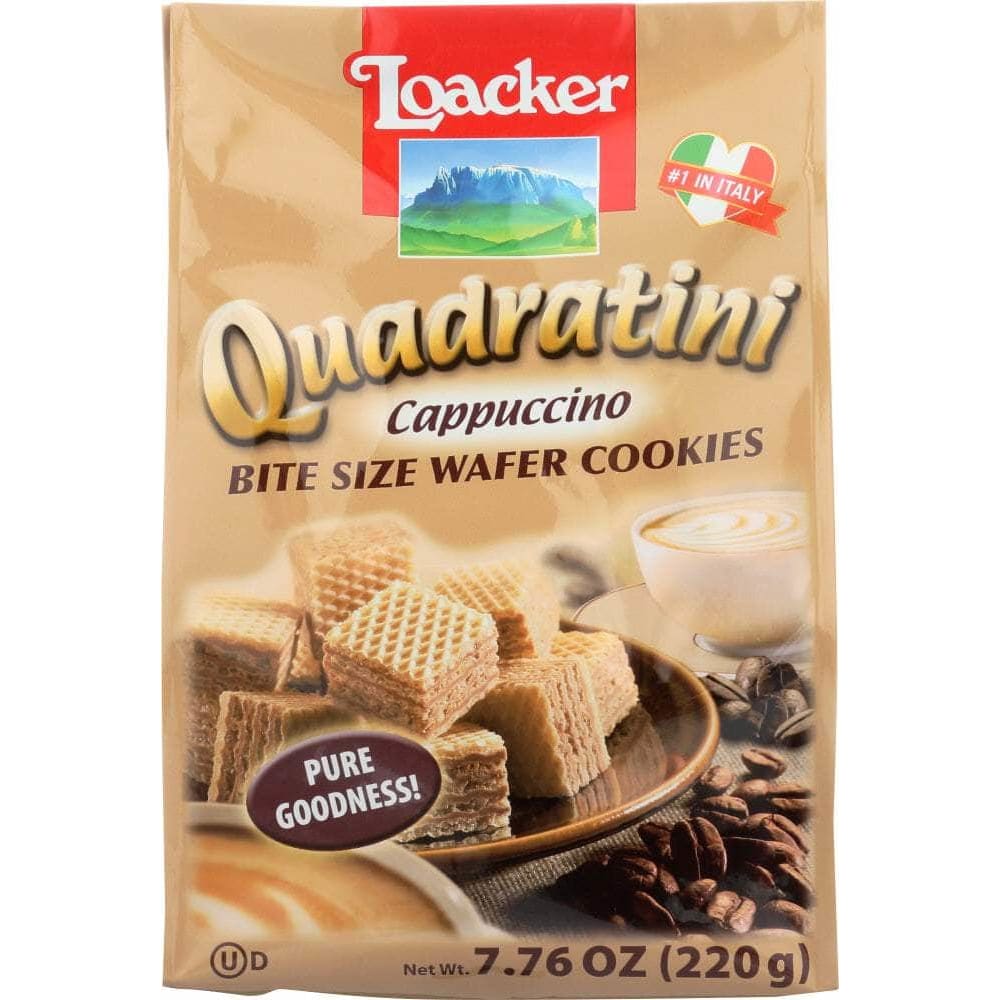 Loacker Loacker Quadratini Cappuccino Wafer 220g, 7.76 oz