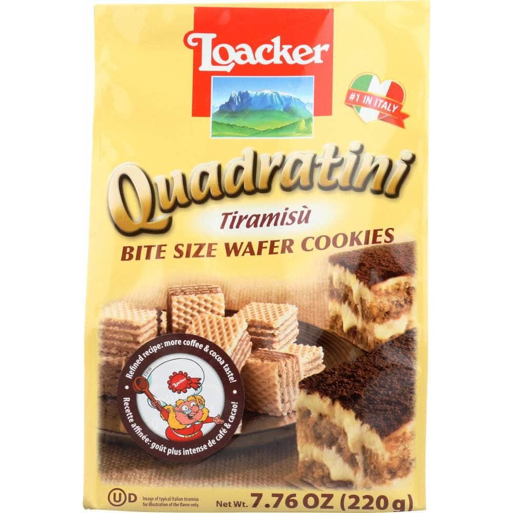 Loacker Loacker Quadratini Tiramisu Wafer 220g, 7.76 oz