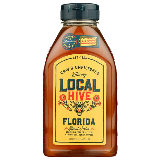 LOCAL HIVE: Florida Raw and Unfiltered Honey 16 oz (Pack of 3) - Breakfast > Breakfast Syrups - LOCAL HIVE