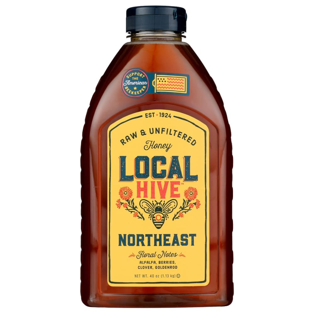 LOCAL HIVE: Northeast Raw and Unfiltered Honey 40 oz - Breakfast > Breakfast Foods - LOCAL HIVE