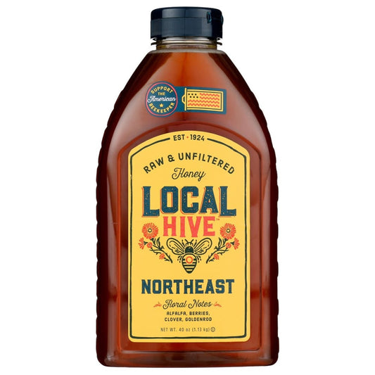 LOCAL HIVE: Northeast Raw and Unfiltered Honey 40 oz - Breakfast > Breakfast Foods - LOCAL HIVE