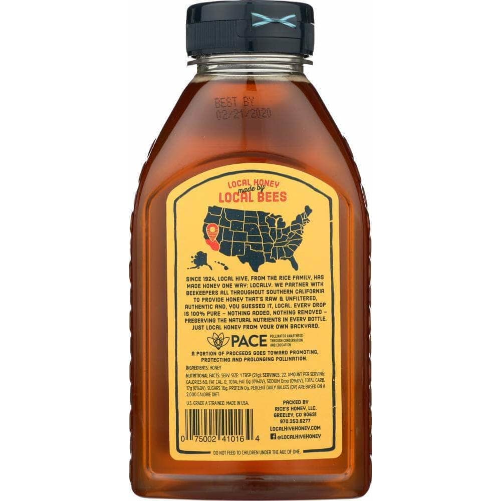 Local Hive Local Hive Raw and Unfiltered So Cal Honey, 16 oz