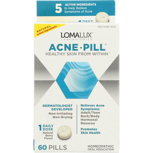 LOMA LUX LABORATORIES Loma Lux Laboratories Acne Pill Acne Clearing Supplement, 60 Tb