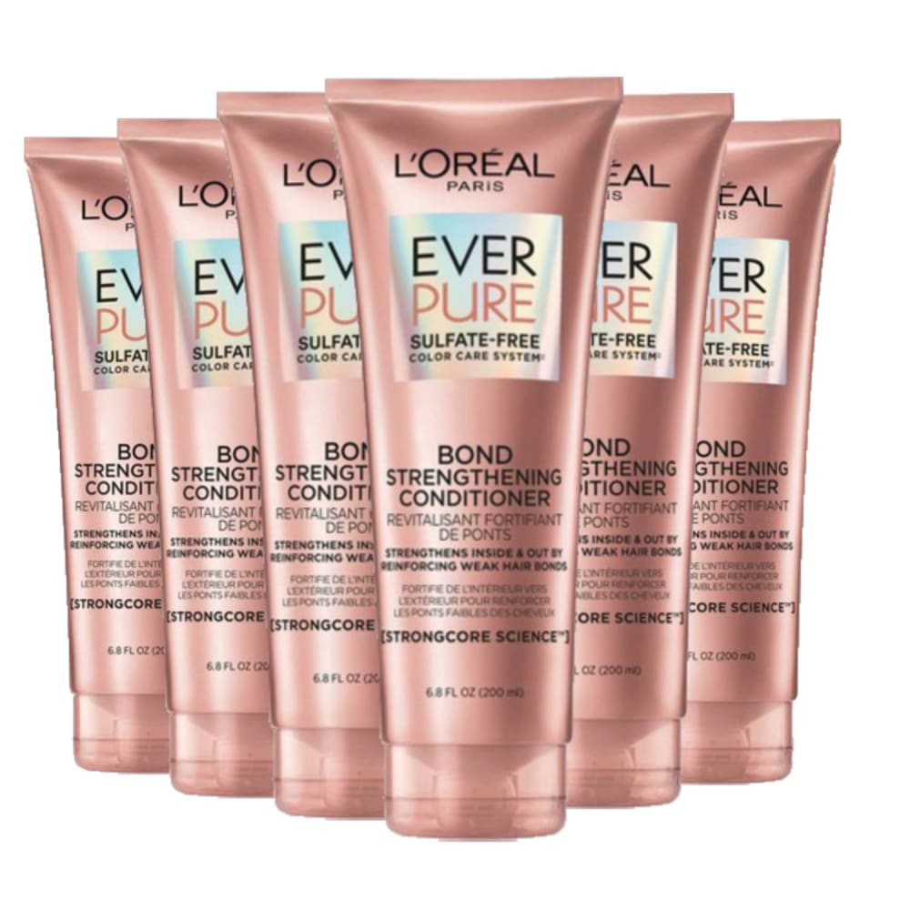 L’Oreal Paris EverPure Sulfate Free Bond Repair Color Care Conditioner - 6.8 fl oz - 6 Pack - Conditioners - L’oreal