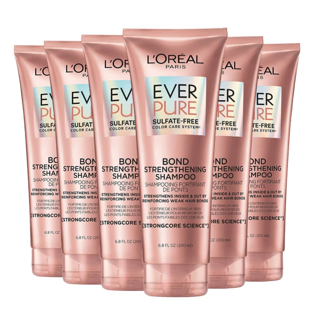L’Oreal Paris EverPure Sulfate Free Bond Repair Color Care Shampoo 6.8 fl oz - 6 Pack - Shampoo - L’oreal