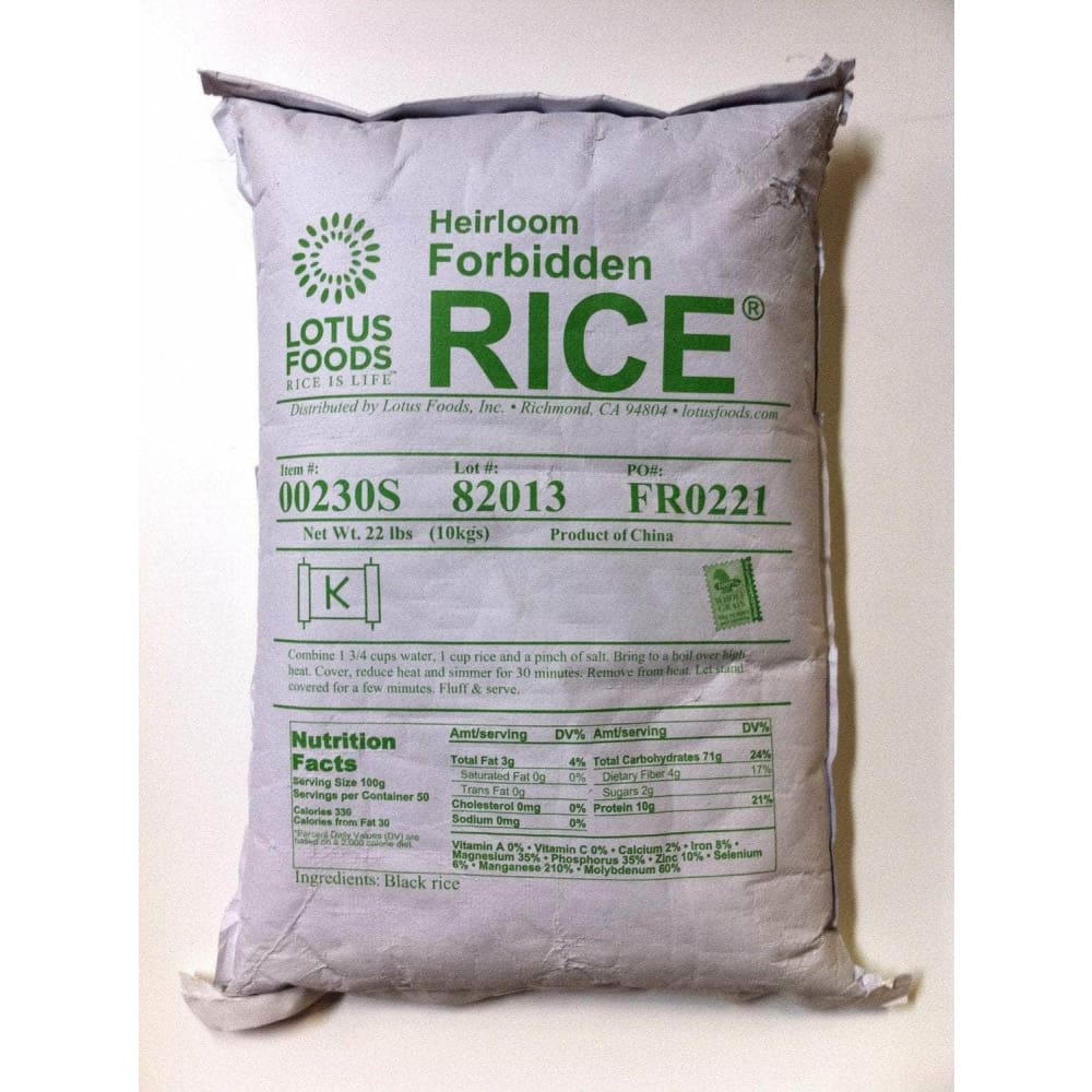 Lotus Foods Lotus Foods Heirloom Forbidden Rice, 22-Pound Bag