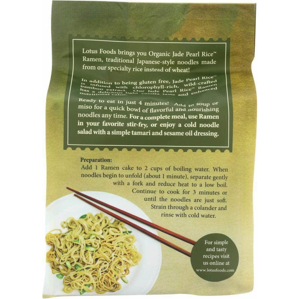 Lotus Foods Lotus Foods Jade Pearl Rice Ramen Pack of 4, 10 oz