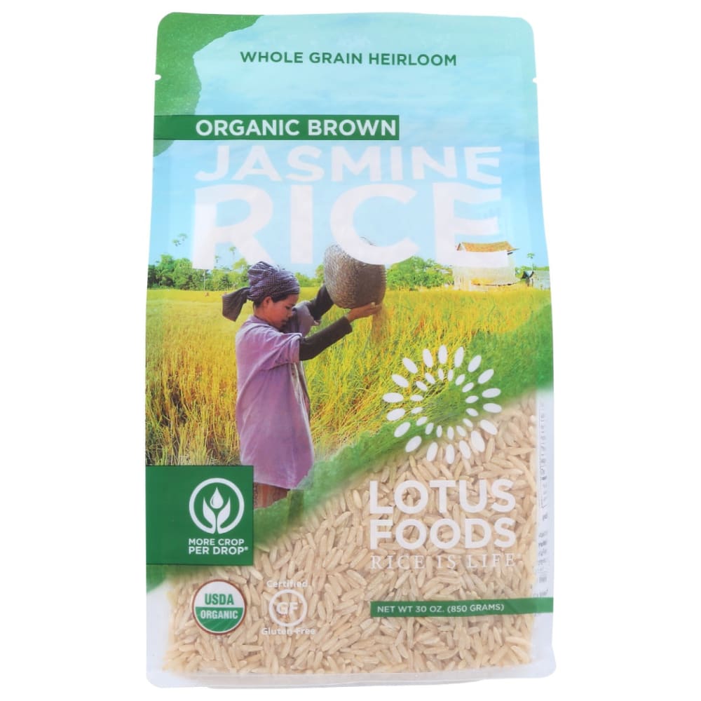 LOTUS FOODS: Organic Brown Jasmine Rice 30 oz (Pack of 3) - Grocery > Pantry > Rice - LOTUS FOODS