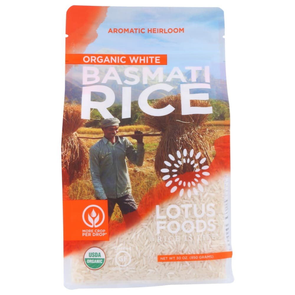 LOTUS FOODS: Regenerative Organic White Basmati Rice 30 oz (Pack of 2) - Grocery > Pantry > Rice - LOTUS FOODS