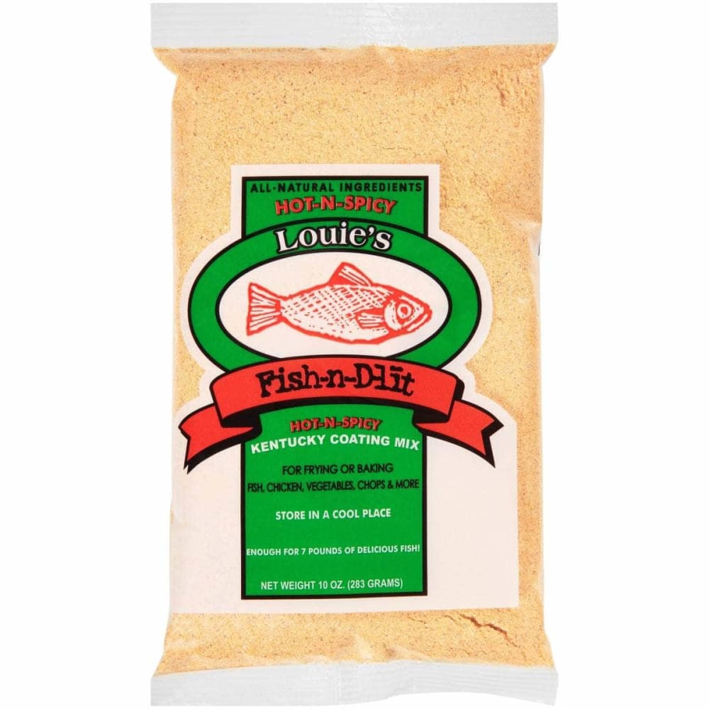 LOUIES Grocery > Cooking & Baking > Seasonings LOUIES Fish N D Lit Hot N Spicy Kentucky Coating Mix, 10 oz