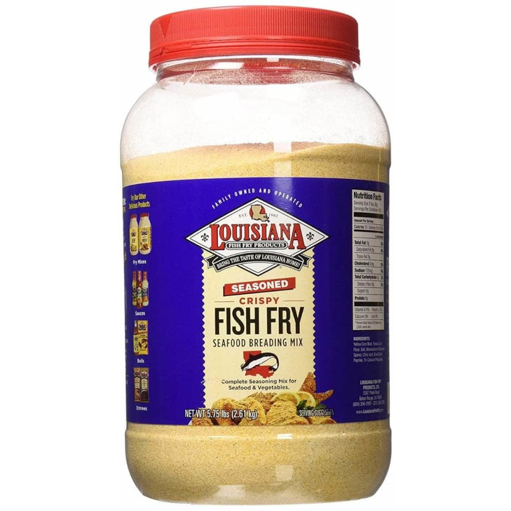 LOUISIANA FISH FRY Louisiana Fish Fry Fry Mix Fish Seasoned, 1 Ga