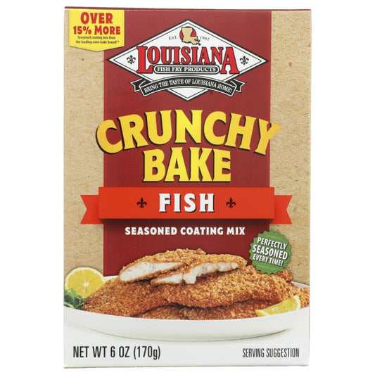 LOUISIANA FISH FRY: Seasoning Crunchy Bake Fish 6 OZ (Pack of 5) - Grocery > Cooking & Baking > Seasonings - LOUISIANA FISH FRY