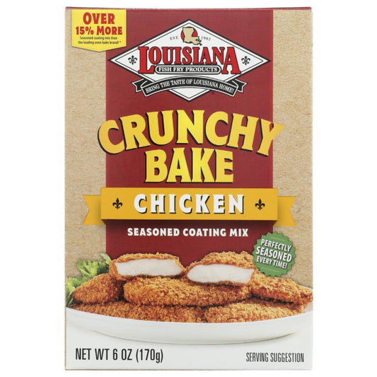 LOUISIANA FISH FRY: Seasoning Crunchy Bake Chicken 6 OZ (Pack of 5) - Grocery > Cooking & Baking > Seasonings - LOUISIANA FISH FRY
