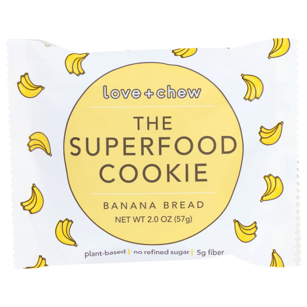 LOVE CHEW: Banana Bread Cookie 2 oz (Pack of 6) - LOVE CHEW