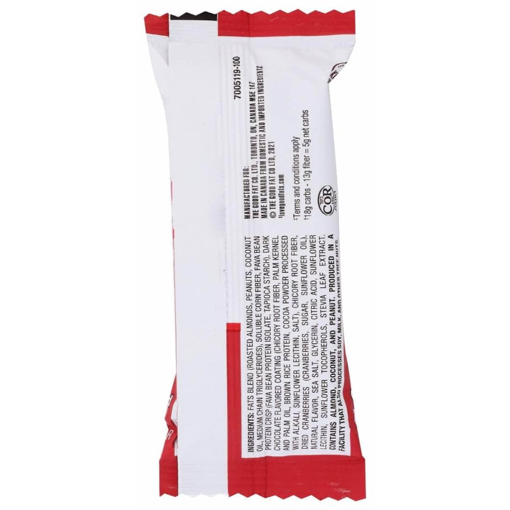 Love Good Fats Grocery > Snacks > Cookies > Bars Granola & Snack LOVE GOOD FATS: Bar Drk Choc Crnbry Almnd, 1.59 oz