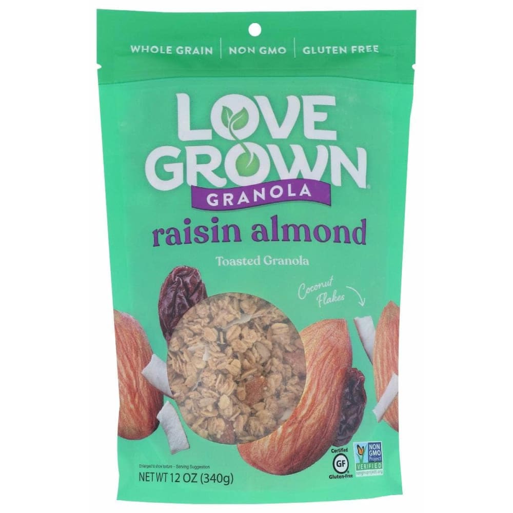 LOVE GROWN LOVE GROWN Granola Crnch Raisin Almn, 12 oz
