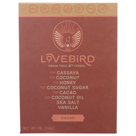 LOVEBIRD: Cereal Grain Free Cacao 7 OZ (Pack of 3) - Grocery > Breakfast > Breakfast Foods - LOVEBIRD