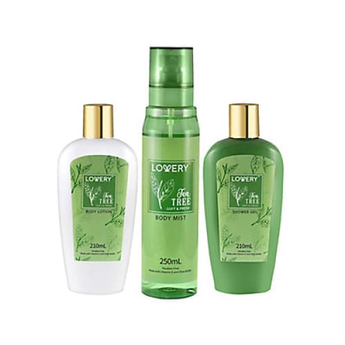 Lovery Tea Tree Scented Bath and Body 3-Piece Self Care Gift Set - Home/Beauty/Holiday Beauty Gifts/ - Lovery