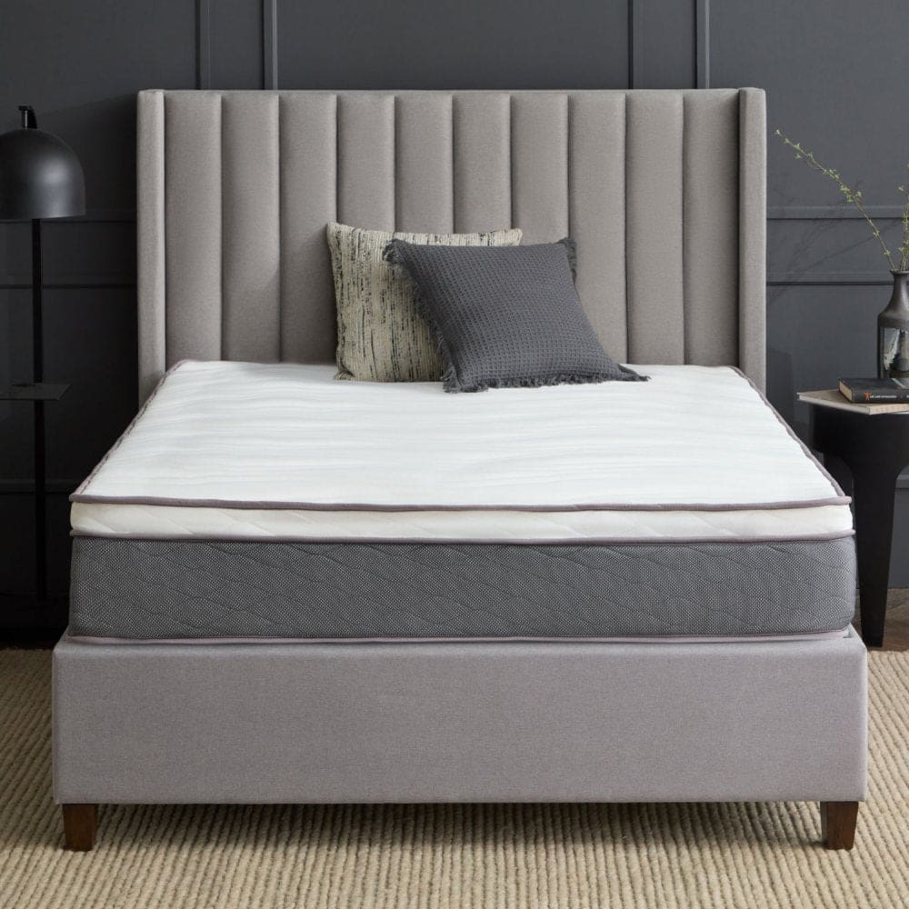 Lucid Limited 12â€ Plush Euro Top Hybrid Mattress - Plush - Lucid